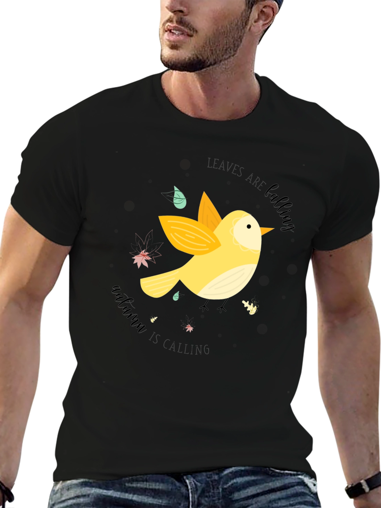 Autumn Calling Black T-Shirt