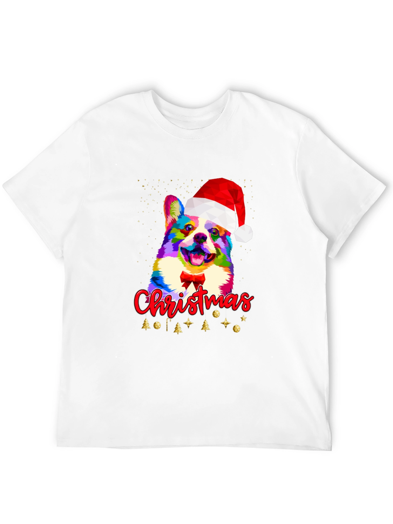 Christmas Corgi Dog Santa Hat T-Shirt
