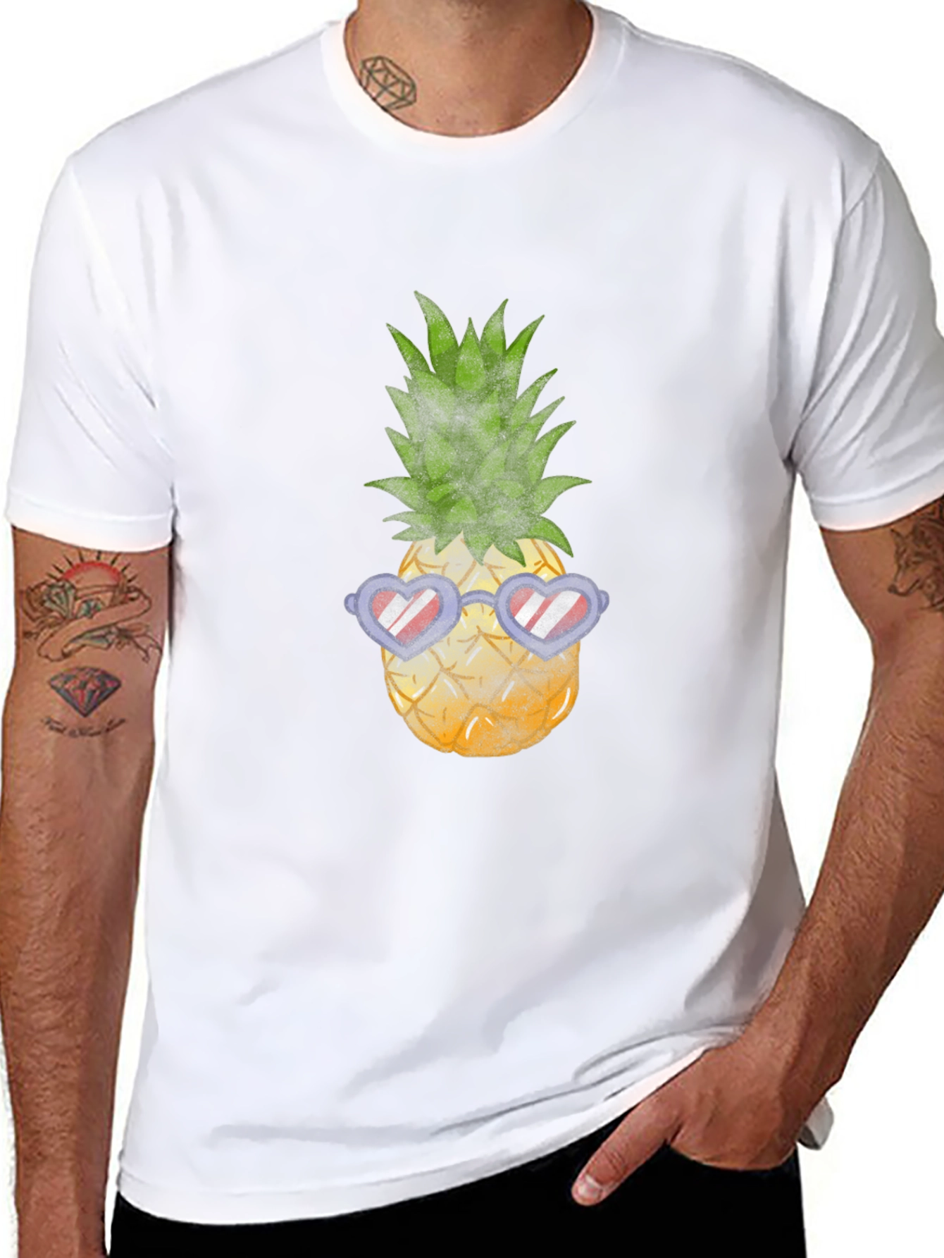 Cool Pineapple Graphic T-Shirt