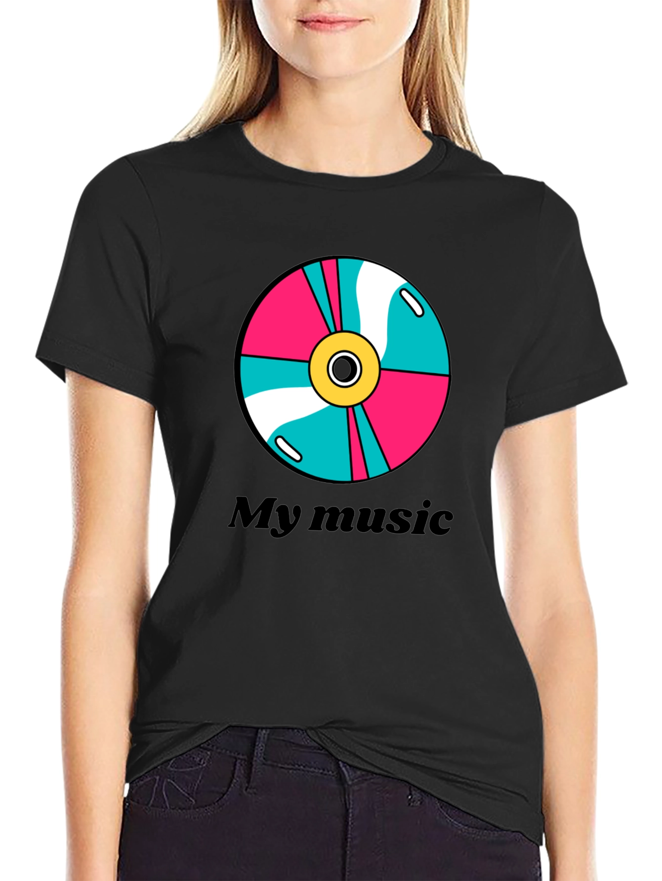 My Music Tee: Retro CD Design