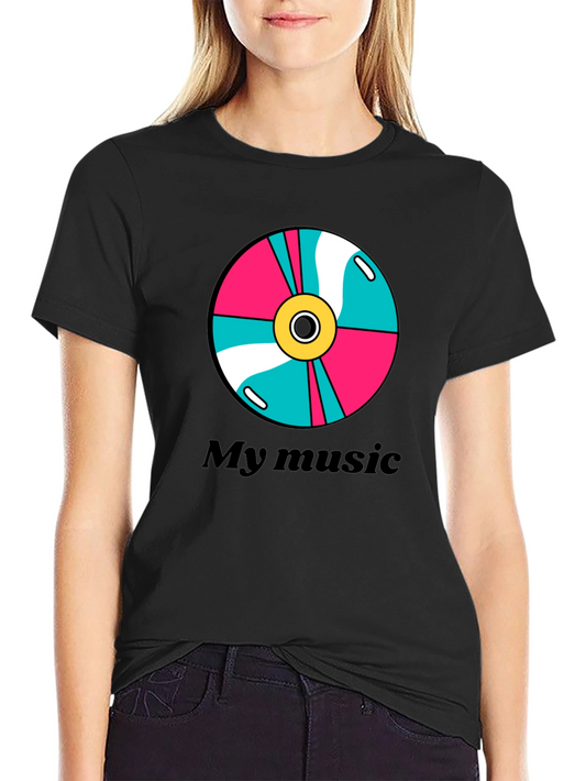 My Music Tee: Retro CD Design