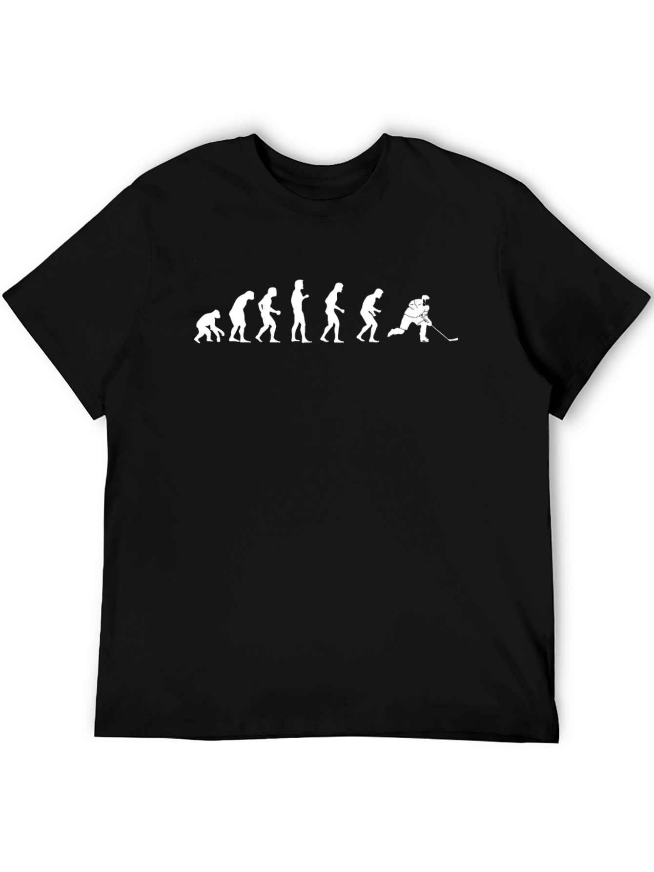 Hockey Evolution Graphic Tee - Black