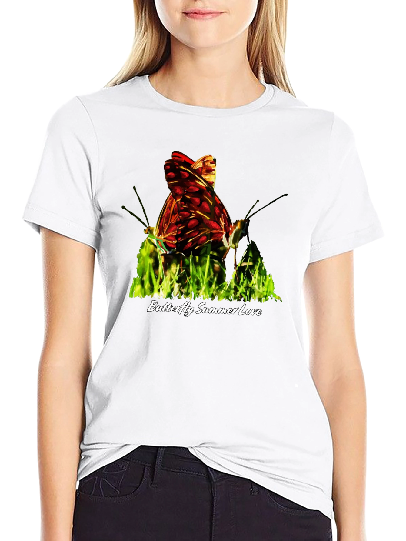 Butterfly Summer Love Graphic T-Shirt