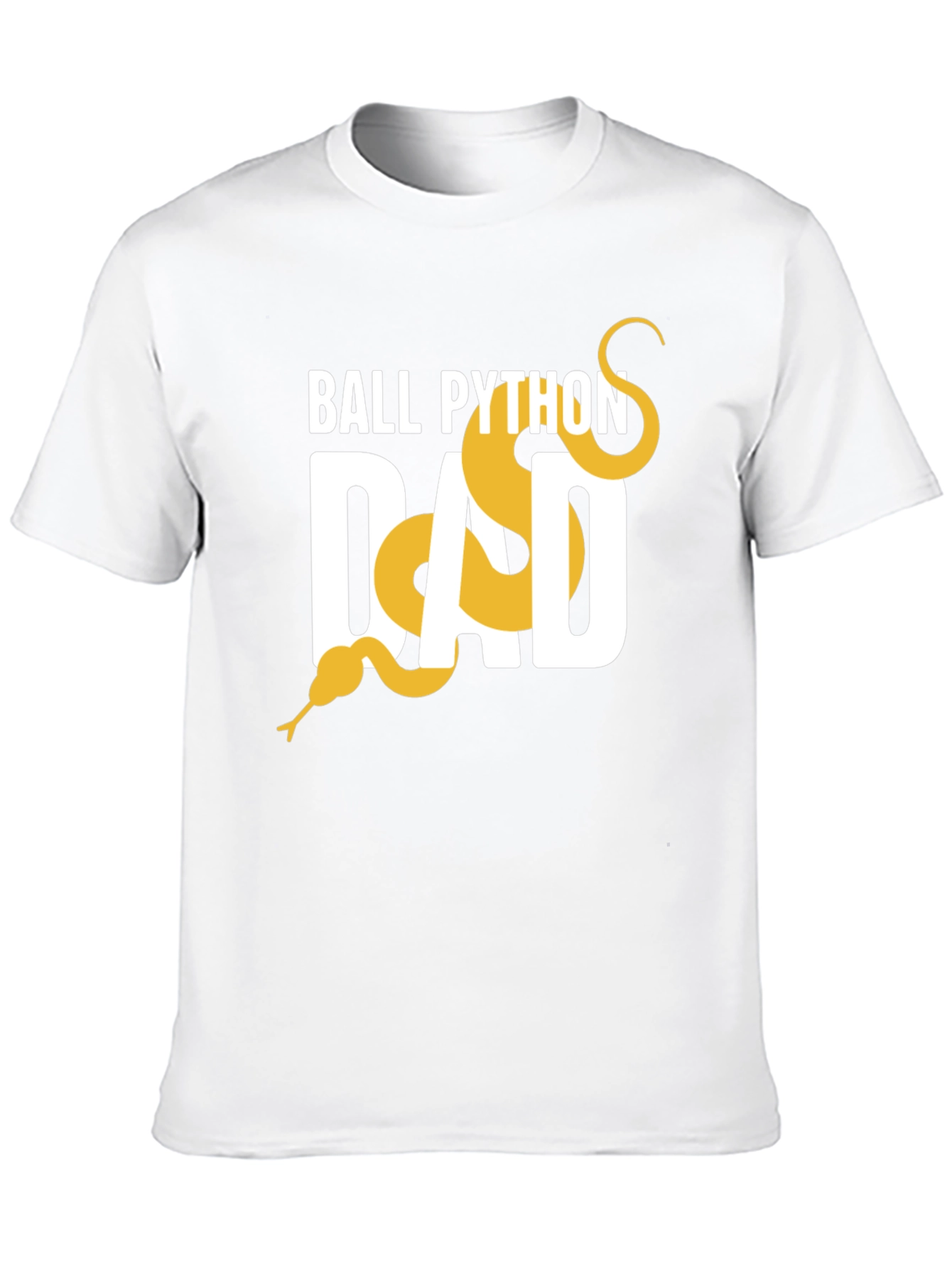 Ball Python Dad Graphic Tee - Black Cotton T-Shirt