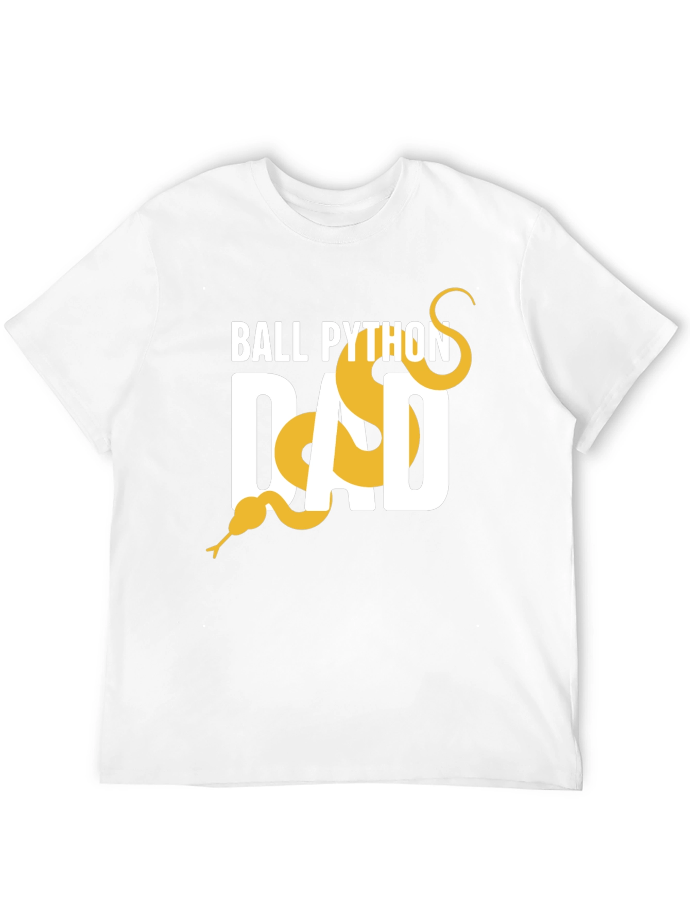 Ball Python Dad Graphic Tee - Black Cotton T-Shirt