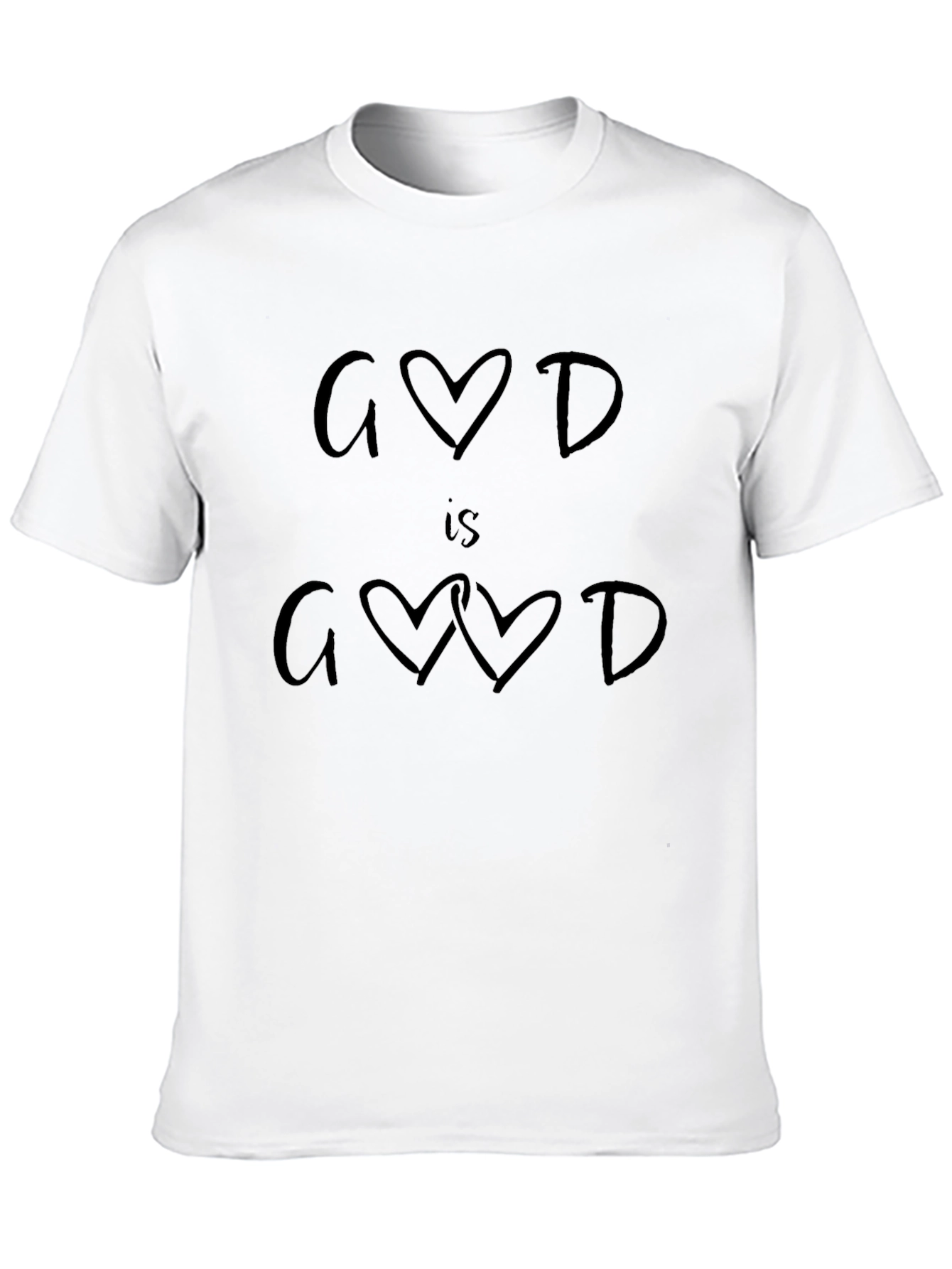 God is Good Heart Graphic T-Shirt
