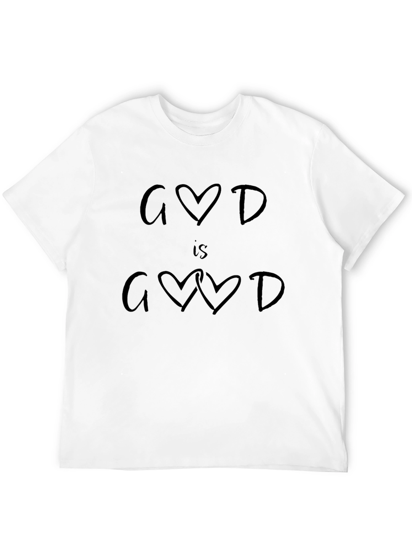 God is Good Heart Graphic T-Shirt