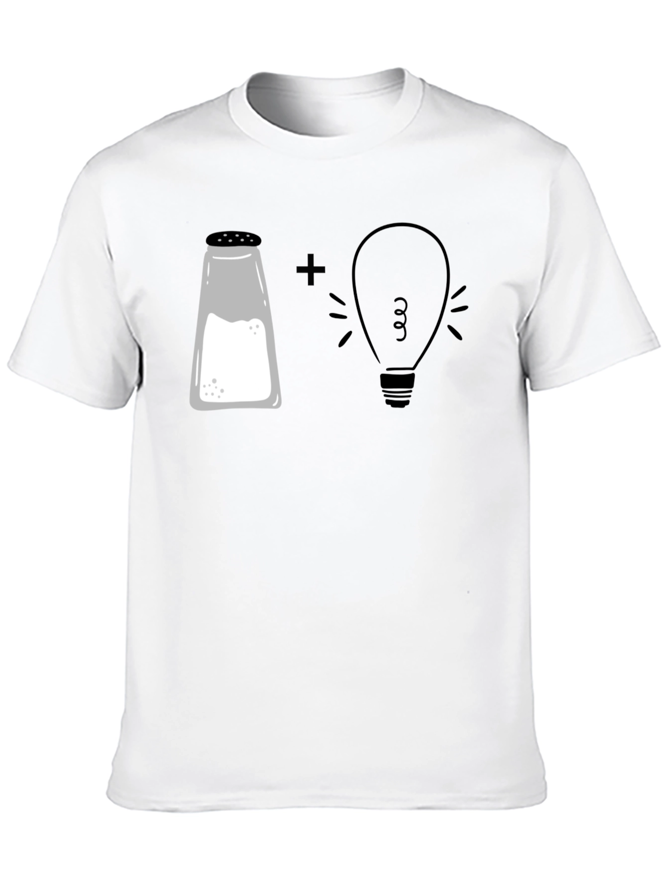 Salt Plus Light Bulb Funny T-Shirt