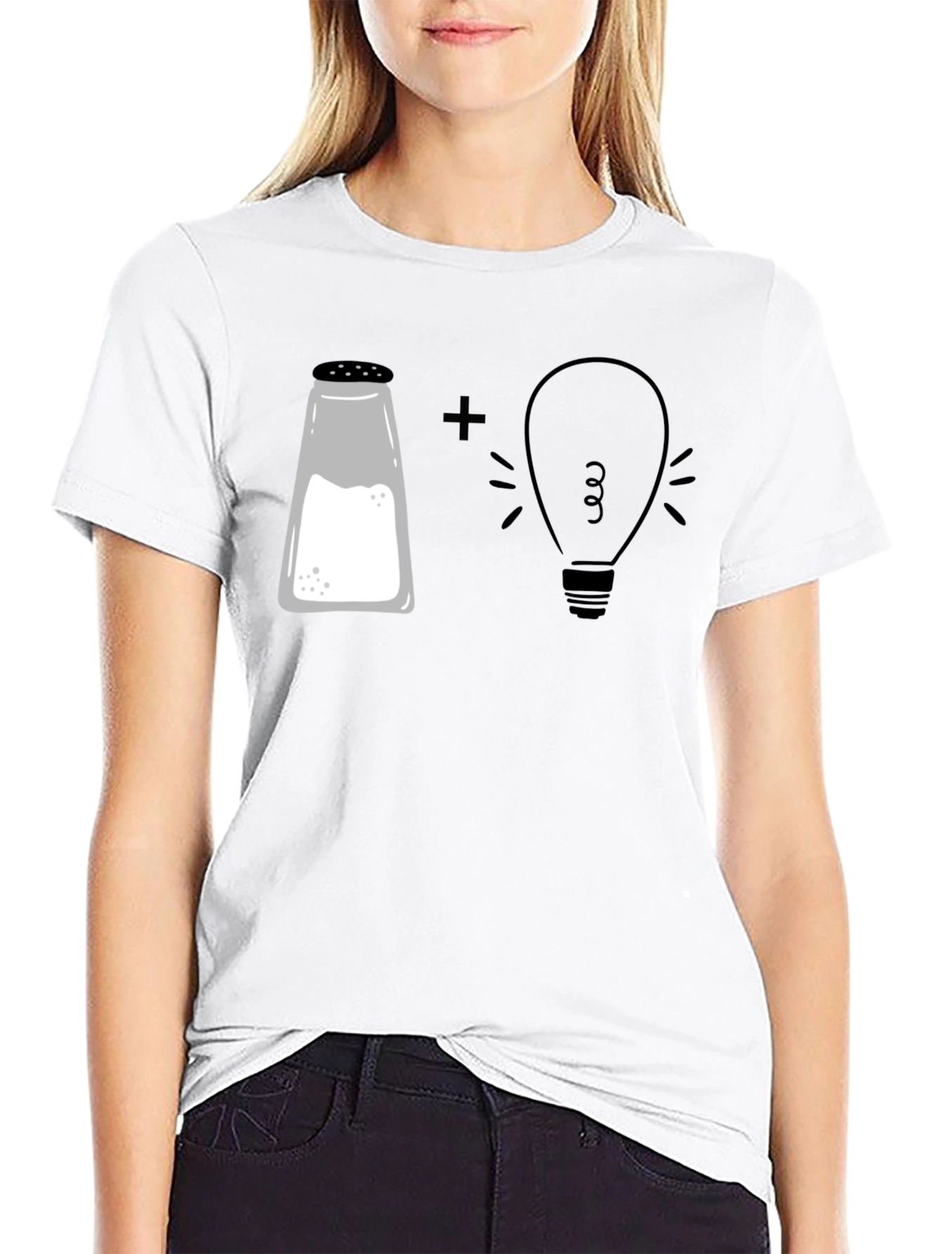 Salt Plus Light Bulb Funny T-Shirt