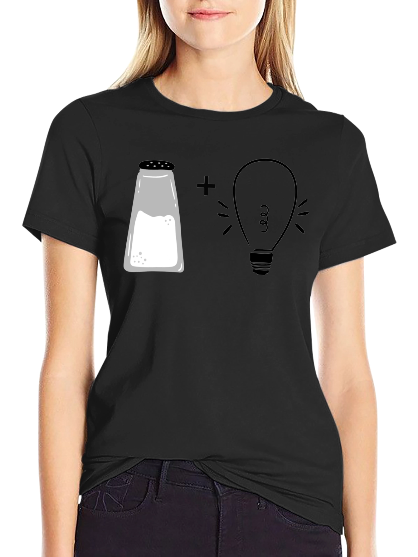 Salt Plus Light Bulb Funny T-Shirt