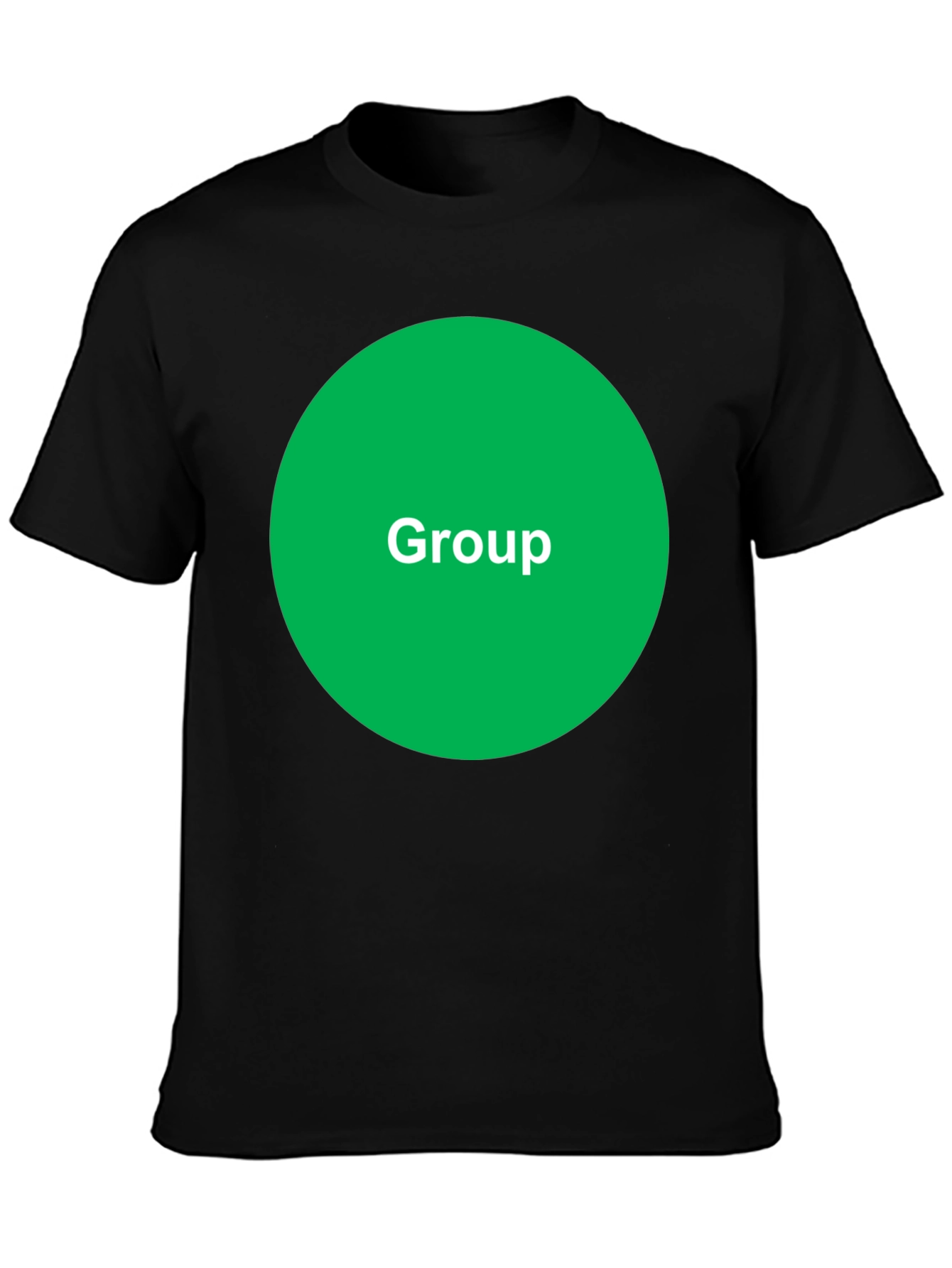 Group Green Circle Black T-Shirt