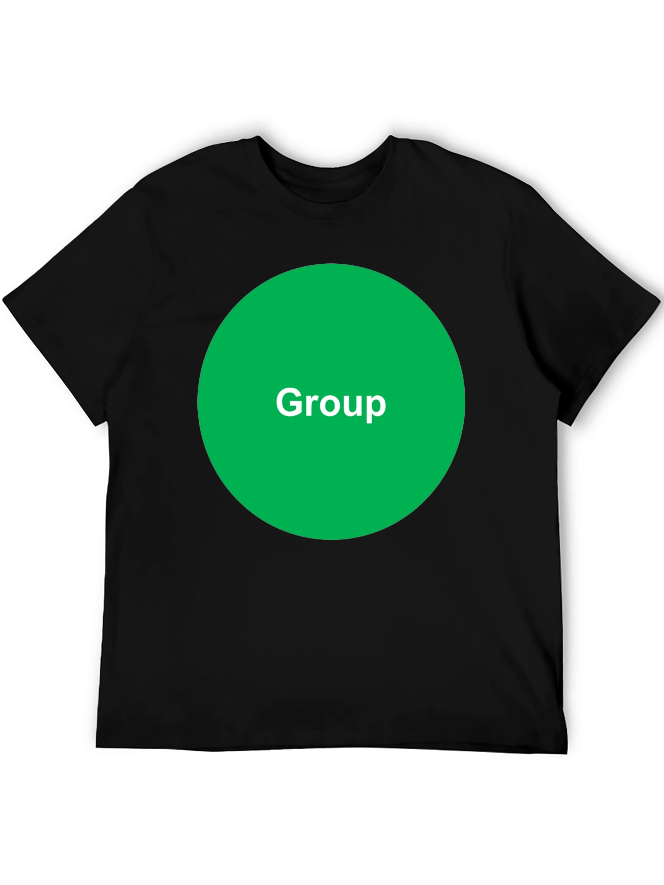 Group Green Circle Black T-Shirt