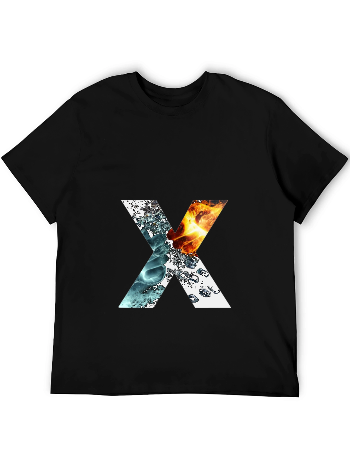 Elemental X Graphic T-Shirt - Fire & Water Design