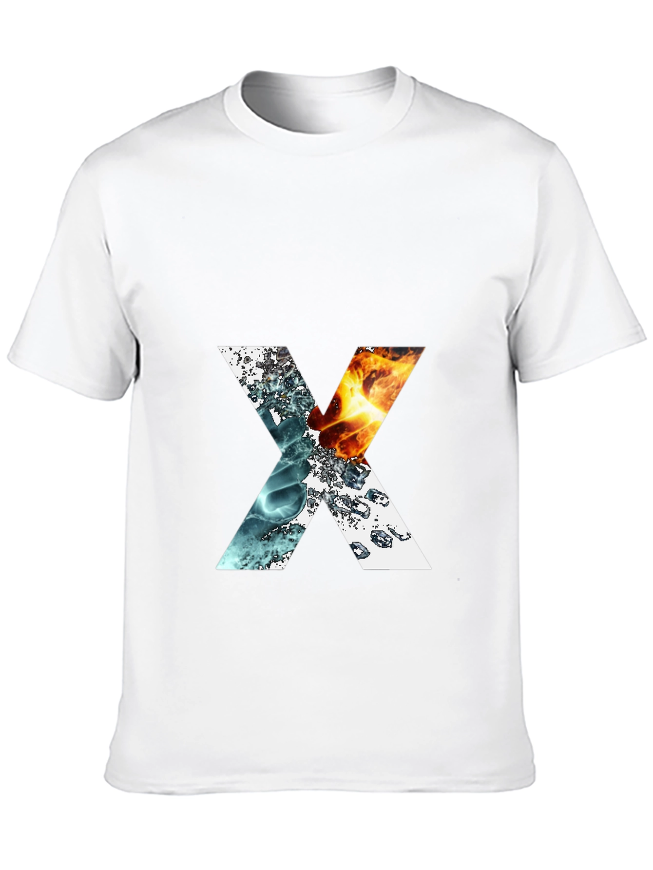 Elemental X Graphic T-Shirt - Fire & Water Design