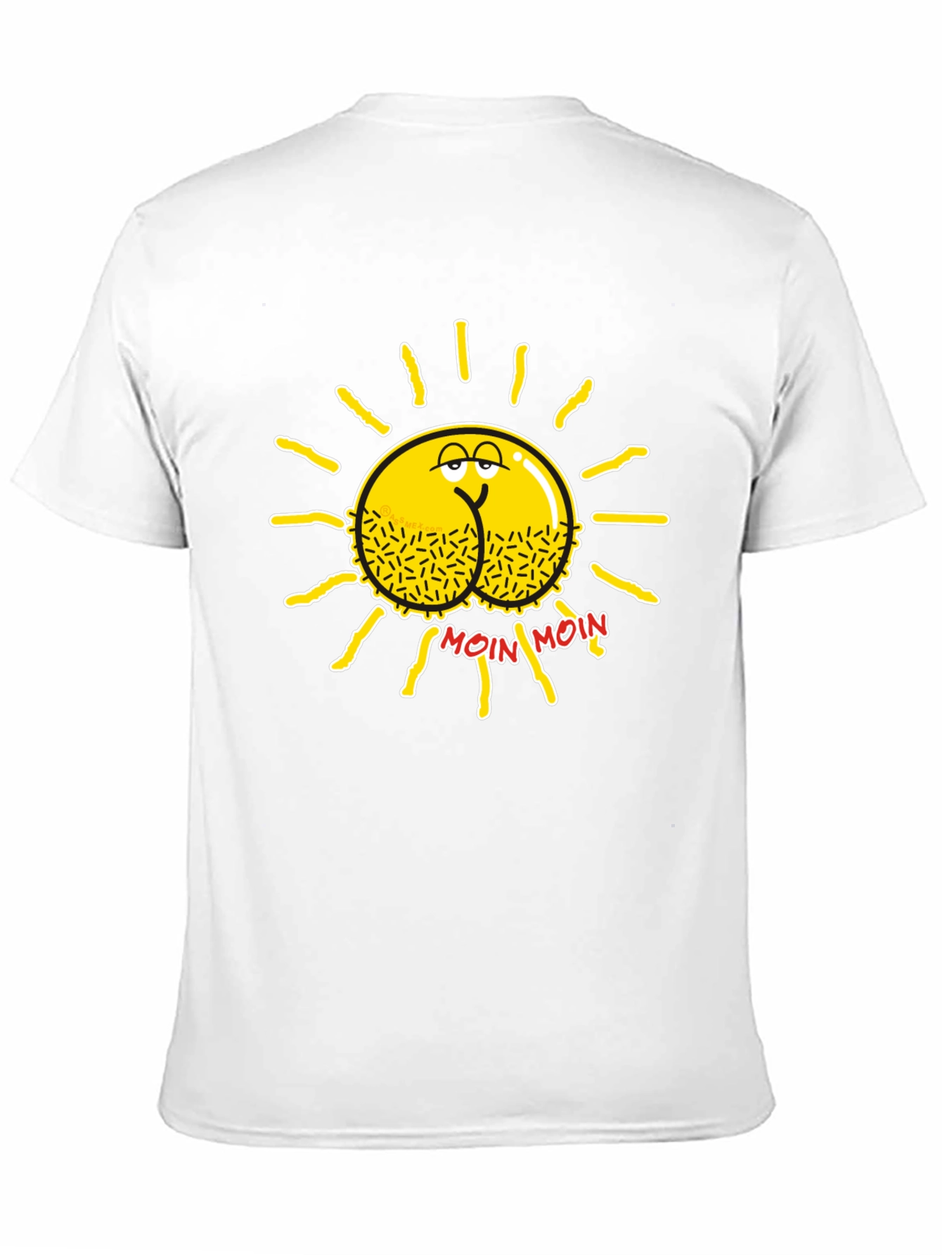 Funny Sun Butt Moin Moin Black T-Shirt