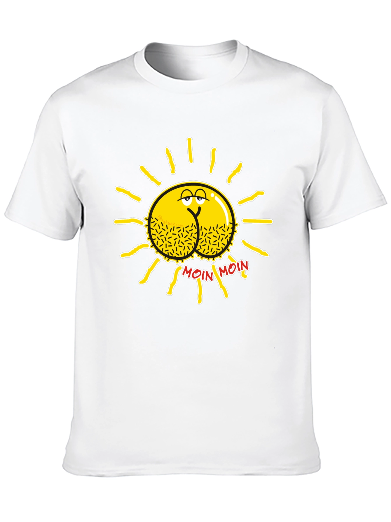 Funny Sun Butt Moin Moin Black T-Shirt