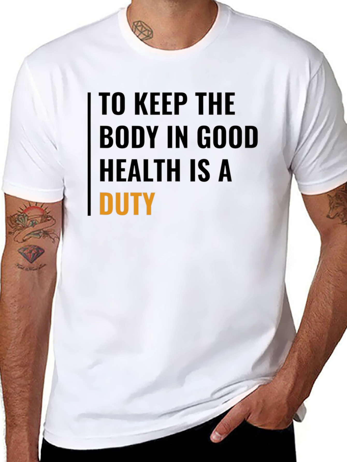Good Health Duty Black T-Shirt