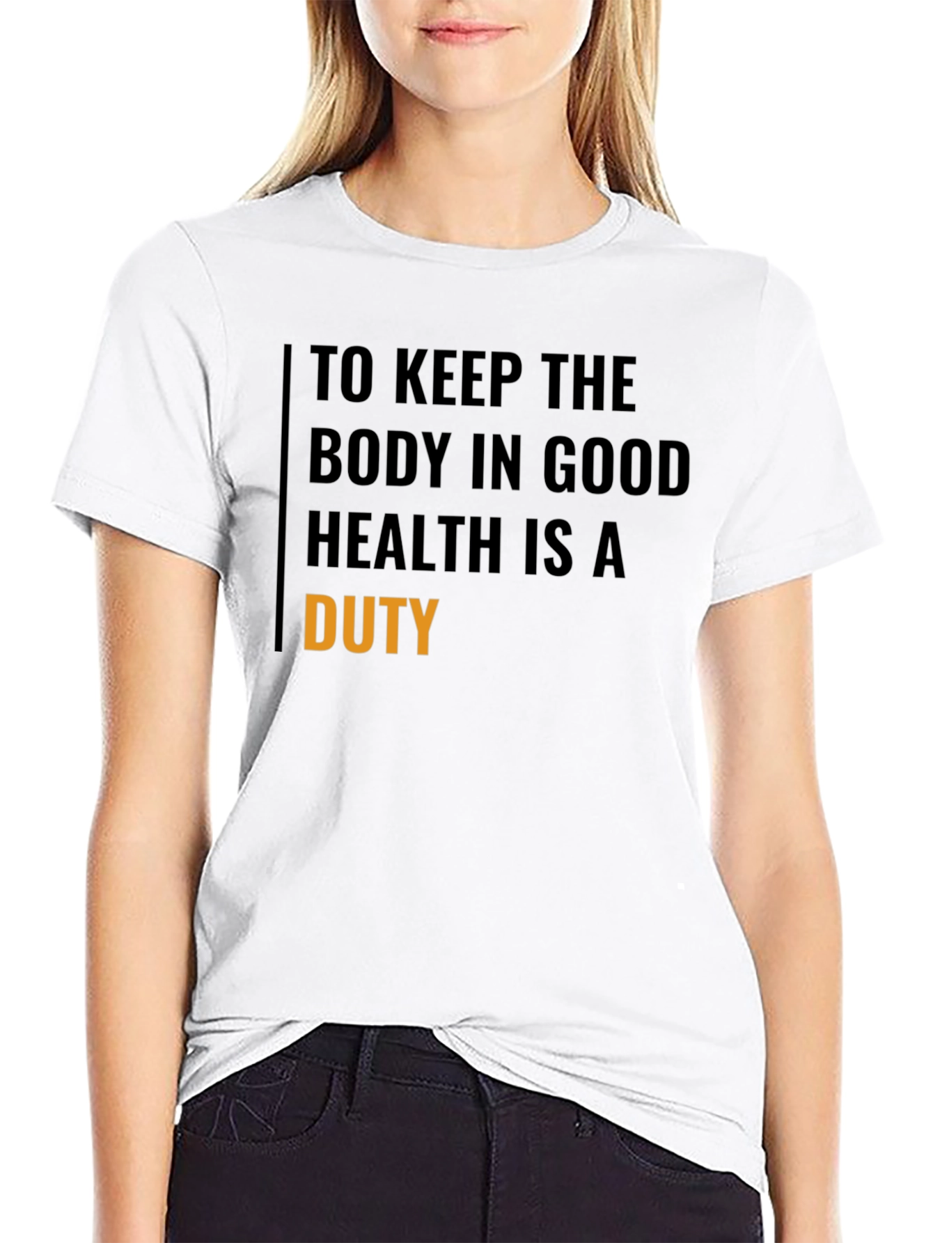 Good Health Duty Black T-Shirt