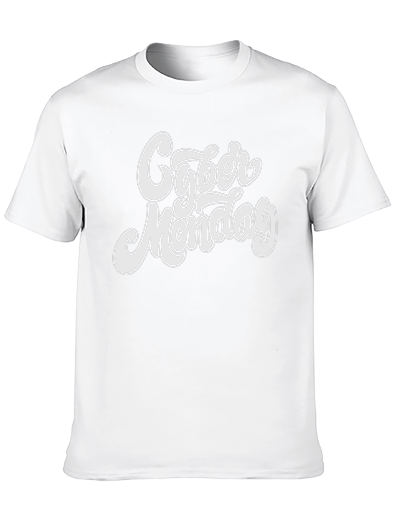 Cyber Monday Graphic Tee - Black Cotton