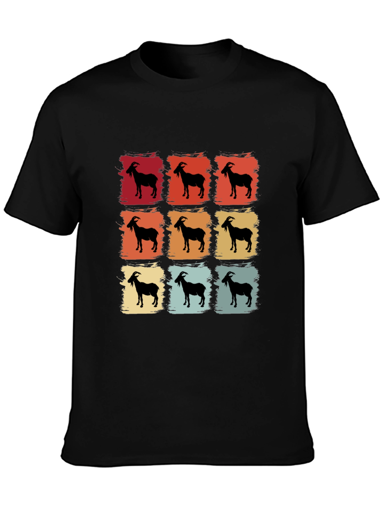 Retro Goat T-Shirt - Cool Animal Tee