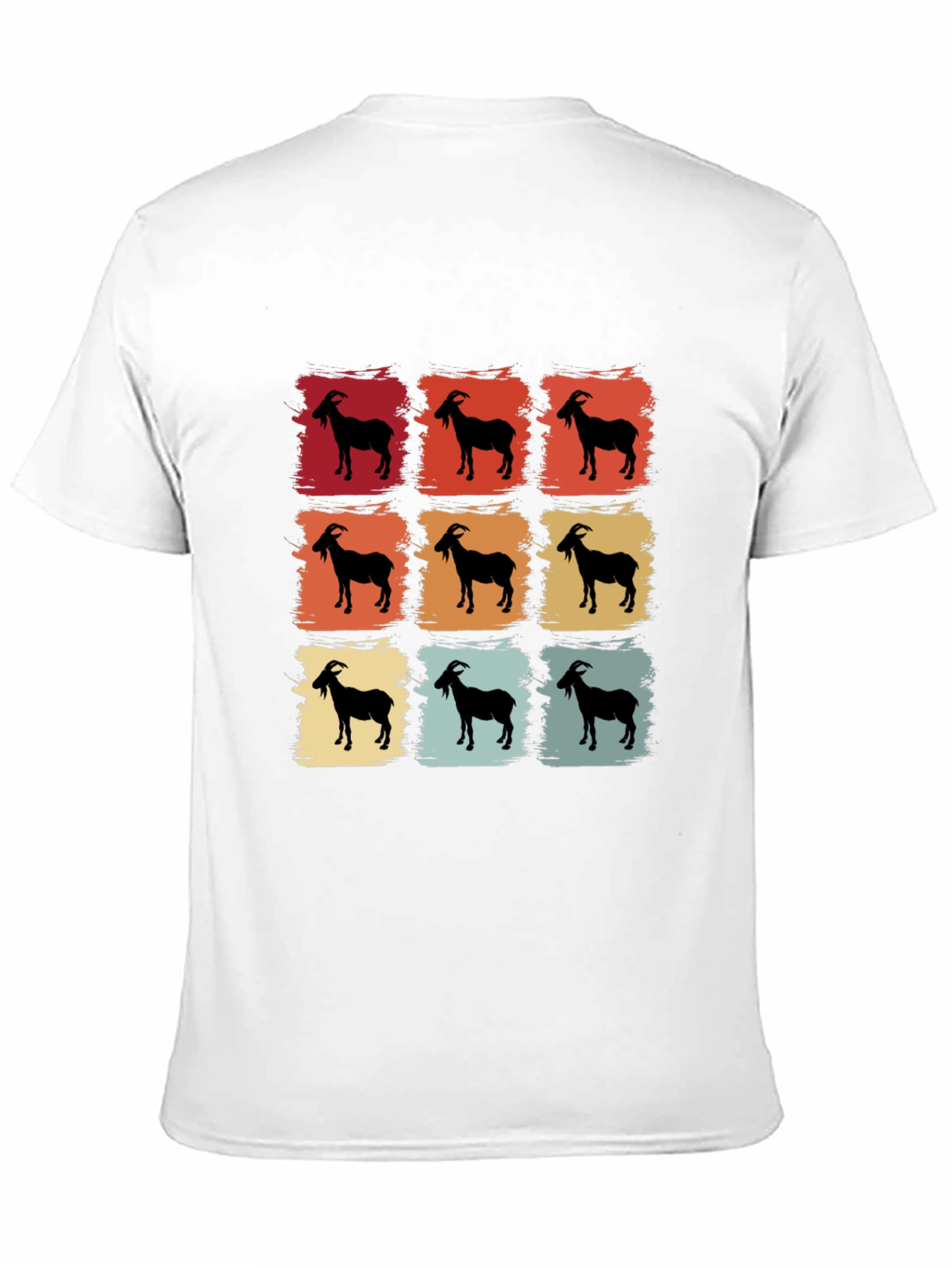 Retro Goat T-Shirt - Cool Animal Tee