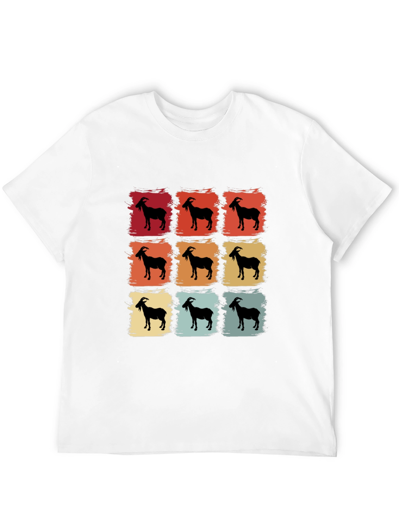 Retro Goat T-Shirt - Cool Animal Tee