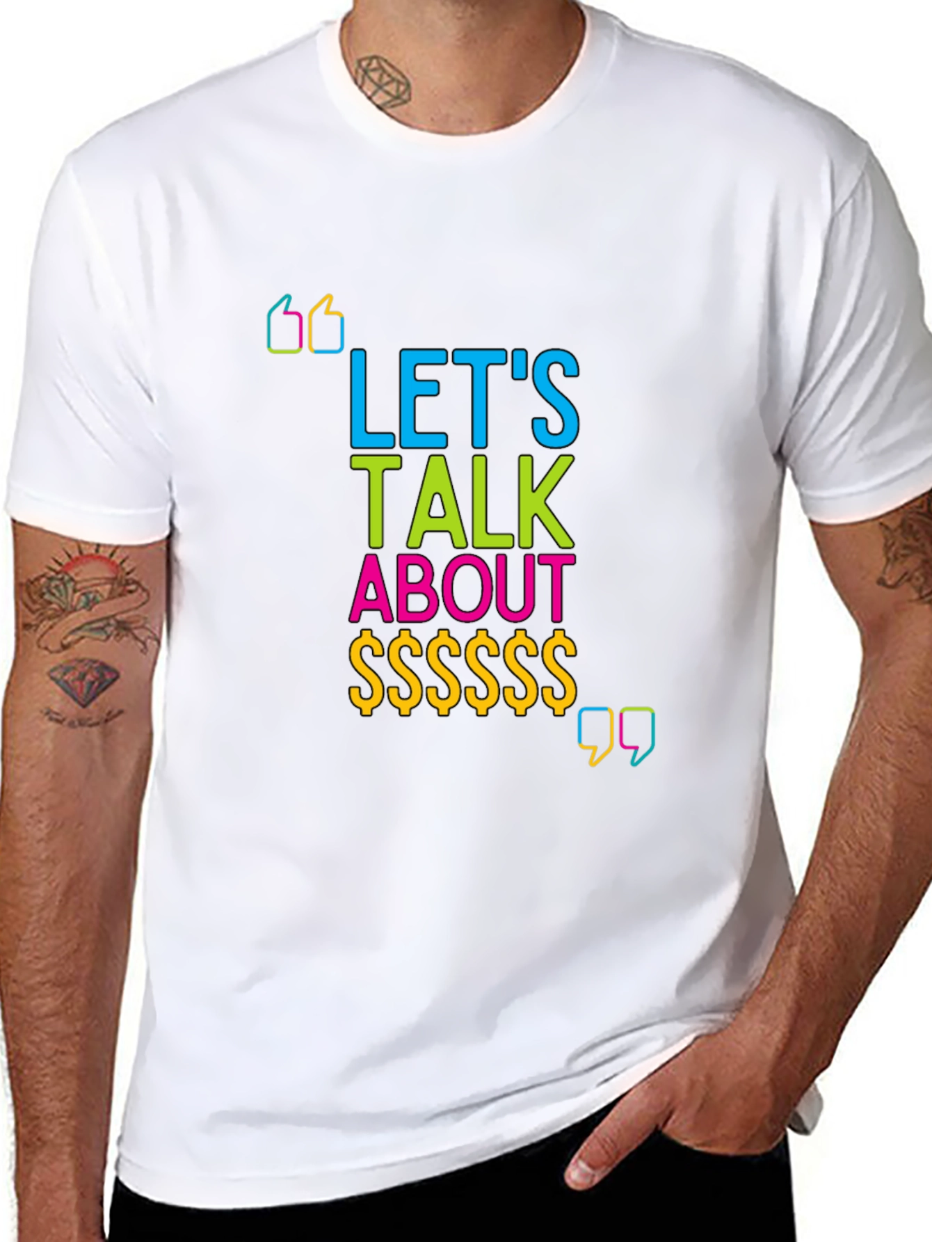Lets Talk About Money Graphic T-Shirt