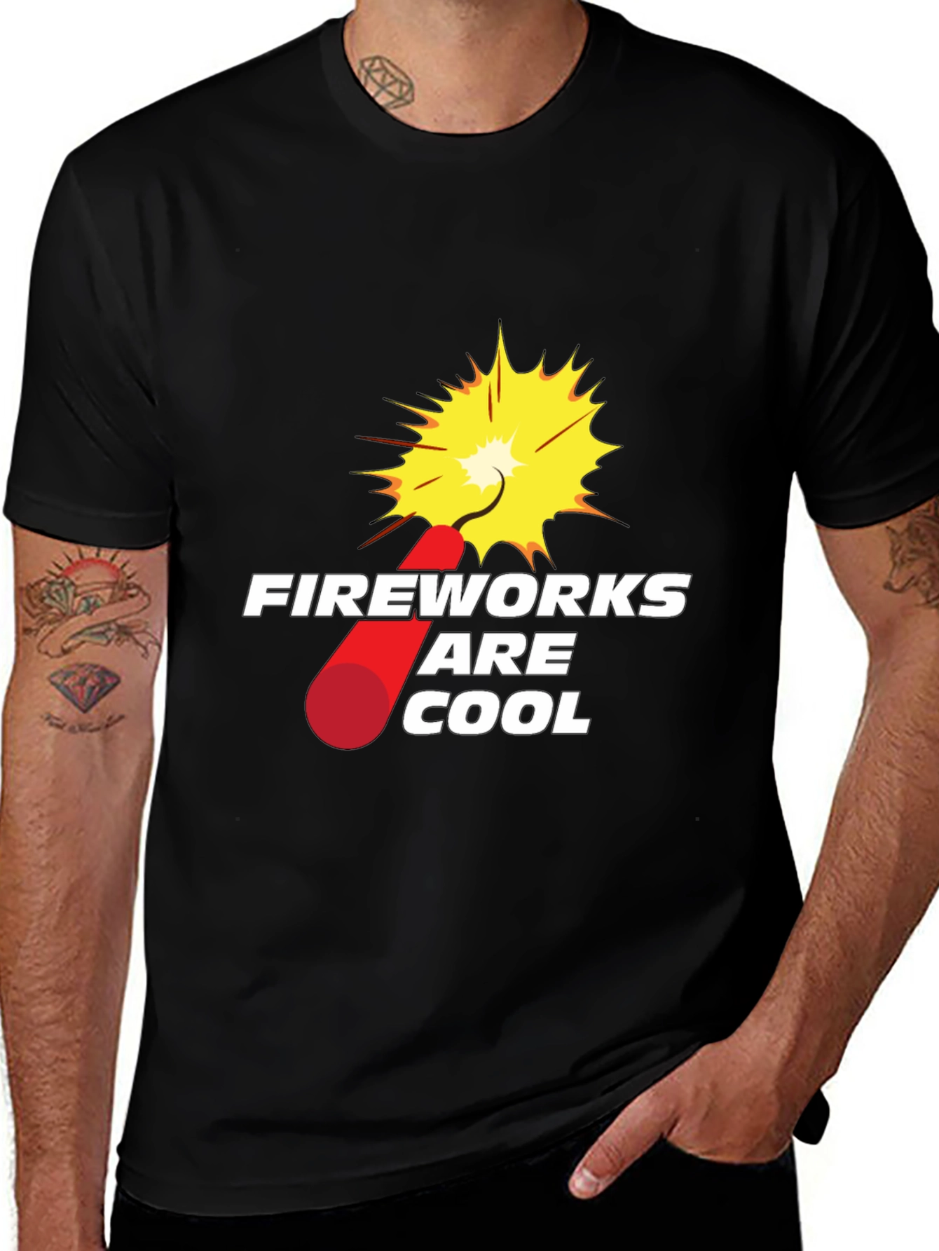 Fireworks are Cool Graphic T-Shirt