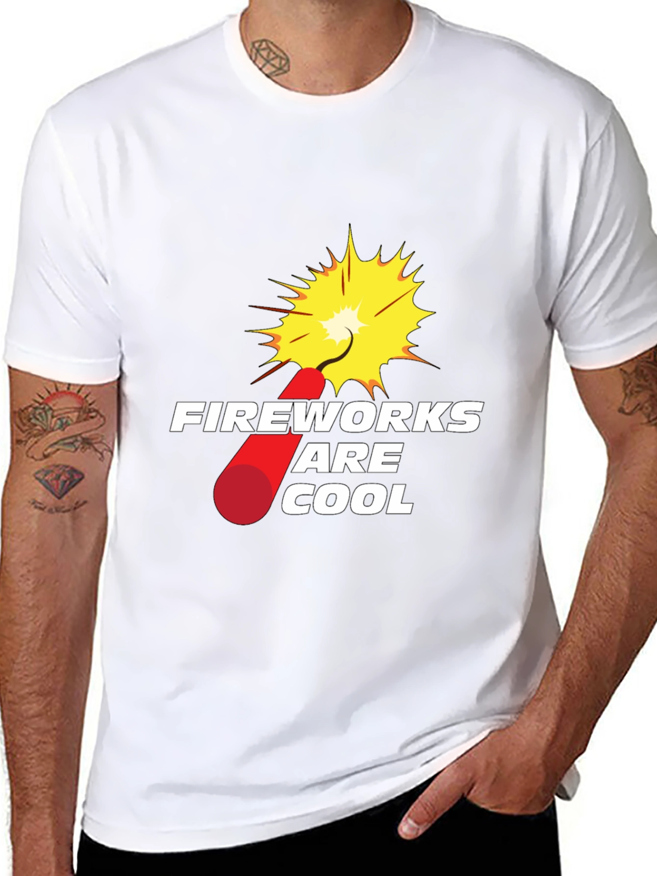 Fireworks are Cool Graphic T-Shirt