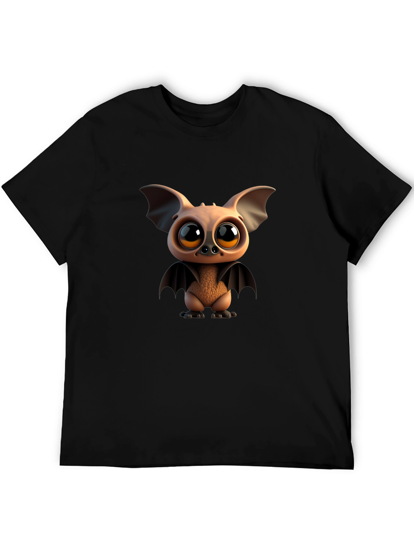 Cute Cartoon Bat Graphic T-Shirt