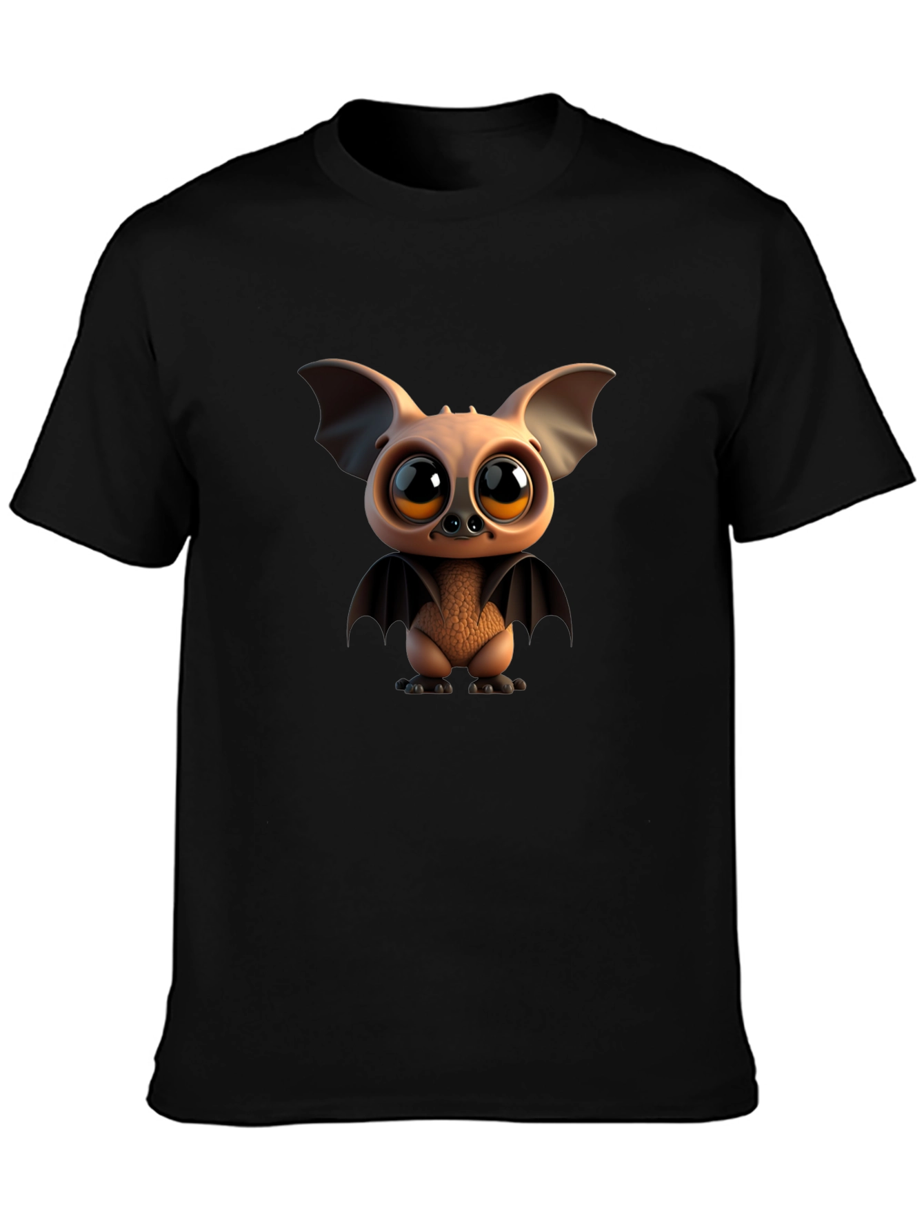 Cute Cartoon Bat Graphic T-Shirt