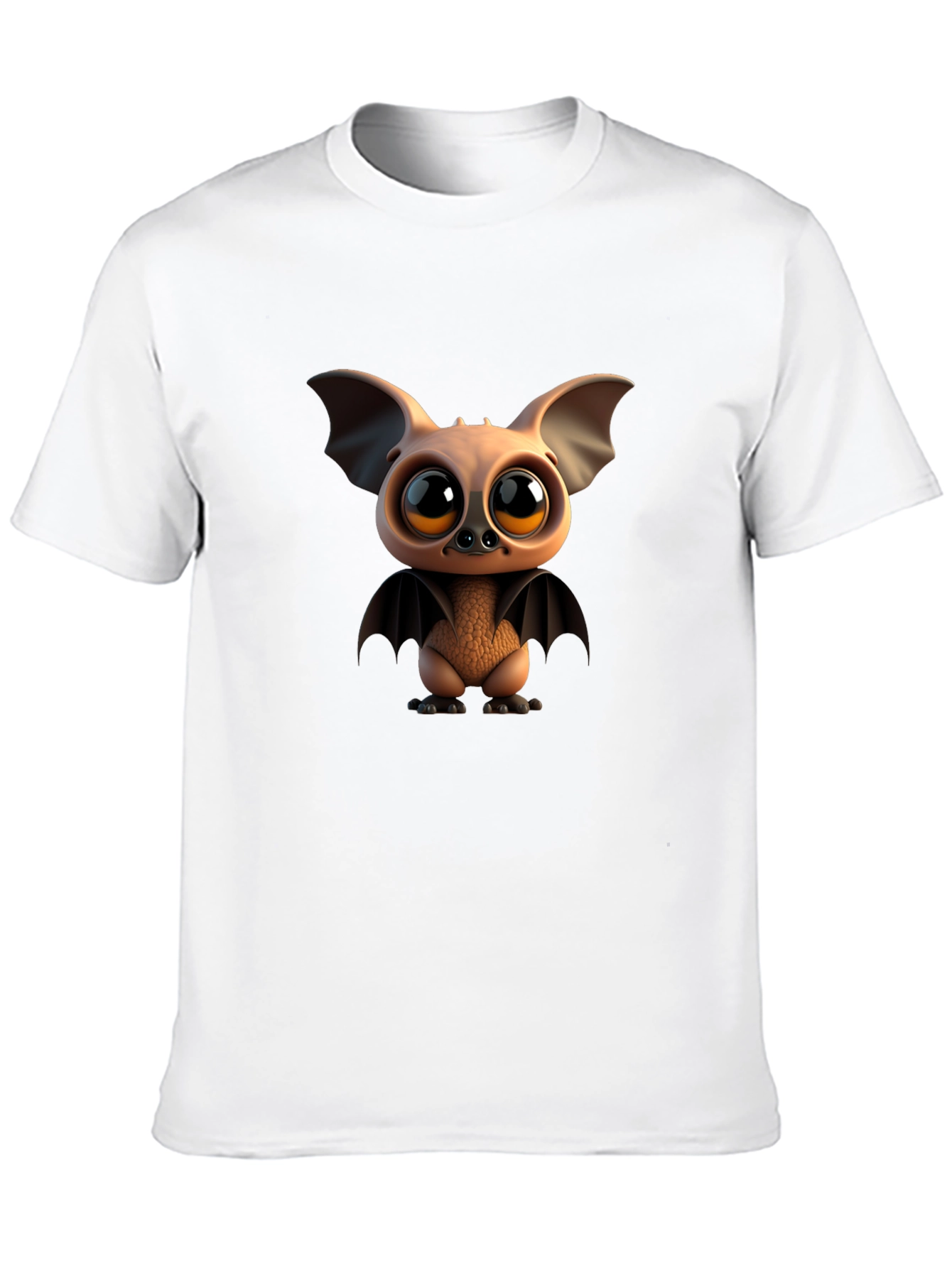 Cute Cartoon Bat Graphic T-Shirt