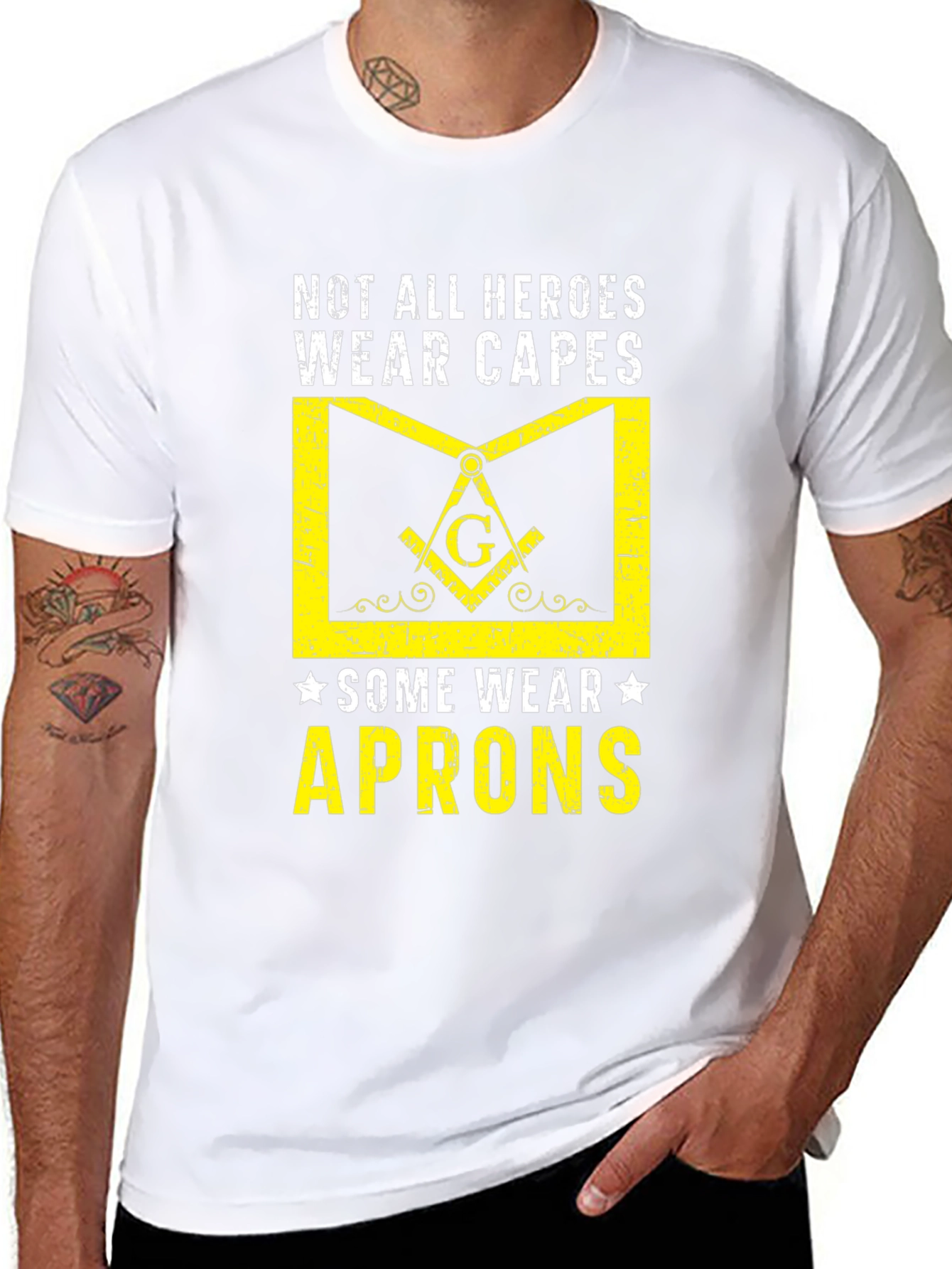 Masonic Hero Apron Graphic T-Shirt
