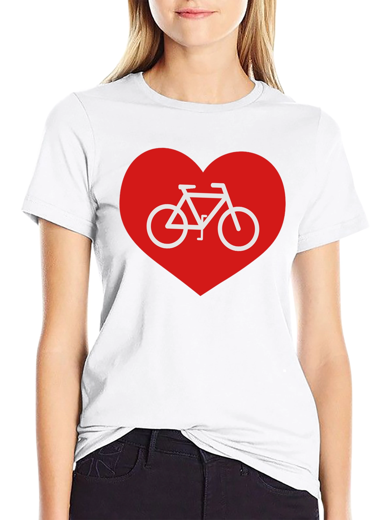 I Love Cycling T-Shirt - Bike Heart Graphic Tee
