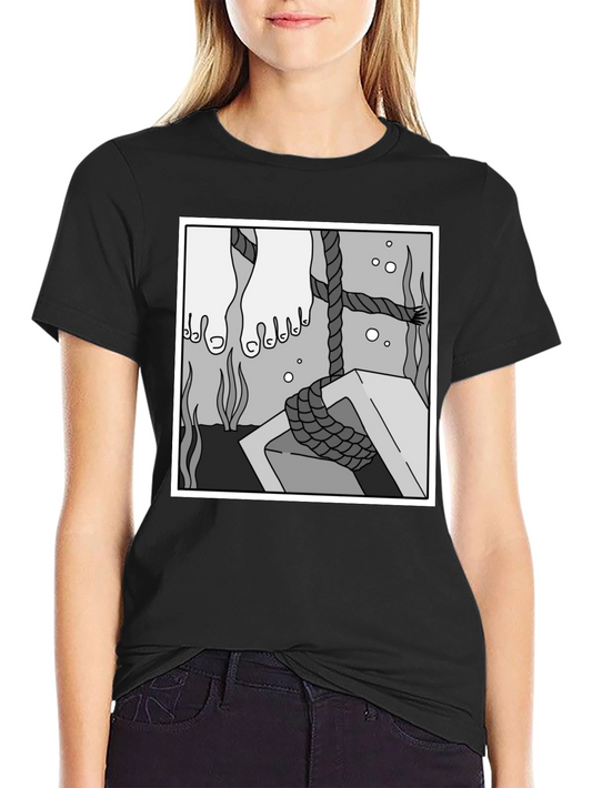 Underwater Scene Graphic Tee - Black