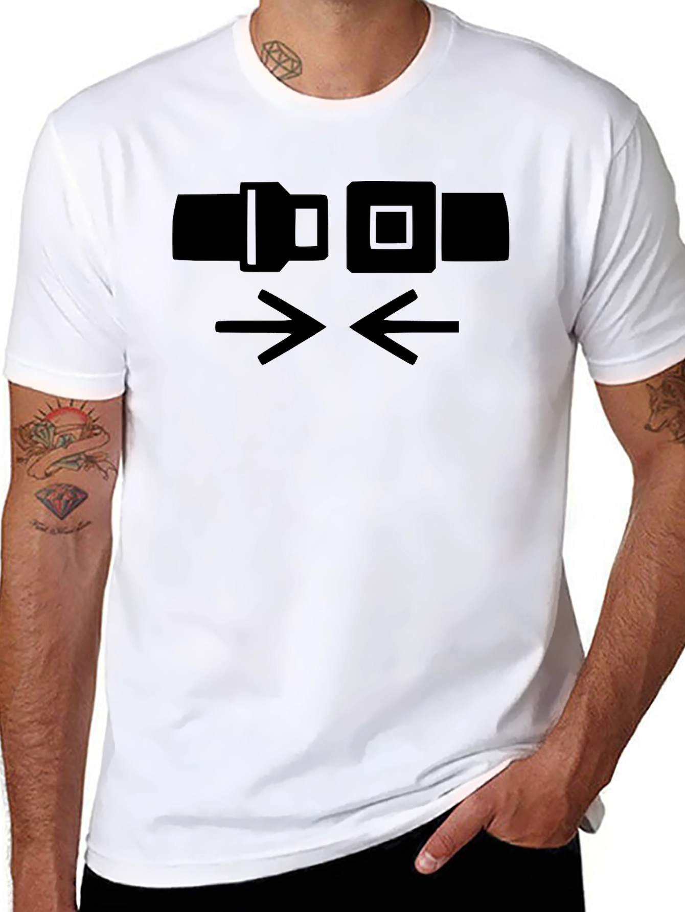 Buckle Up Graphic Tee - Black