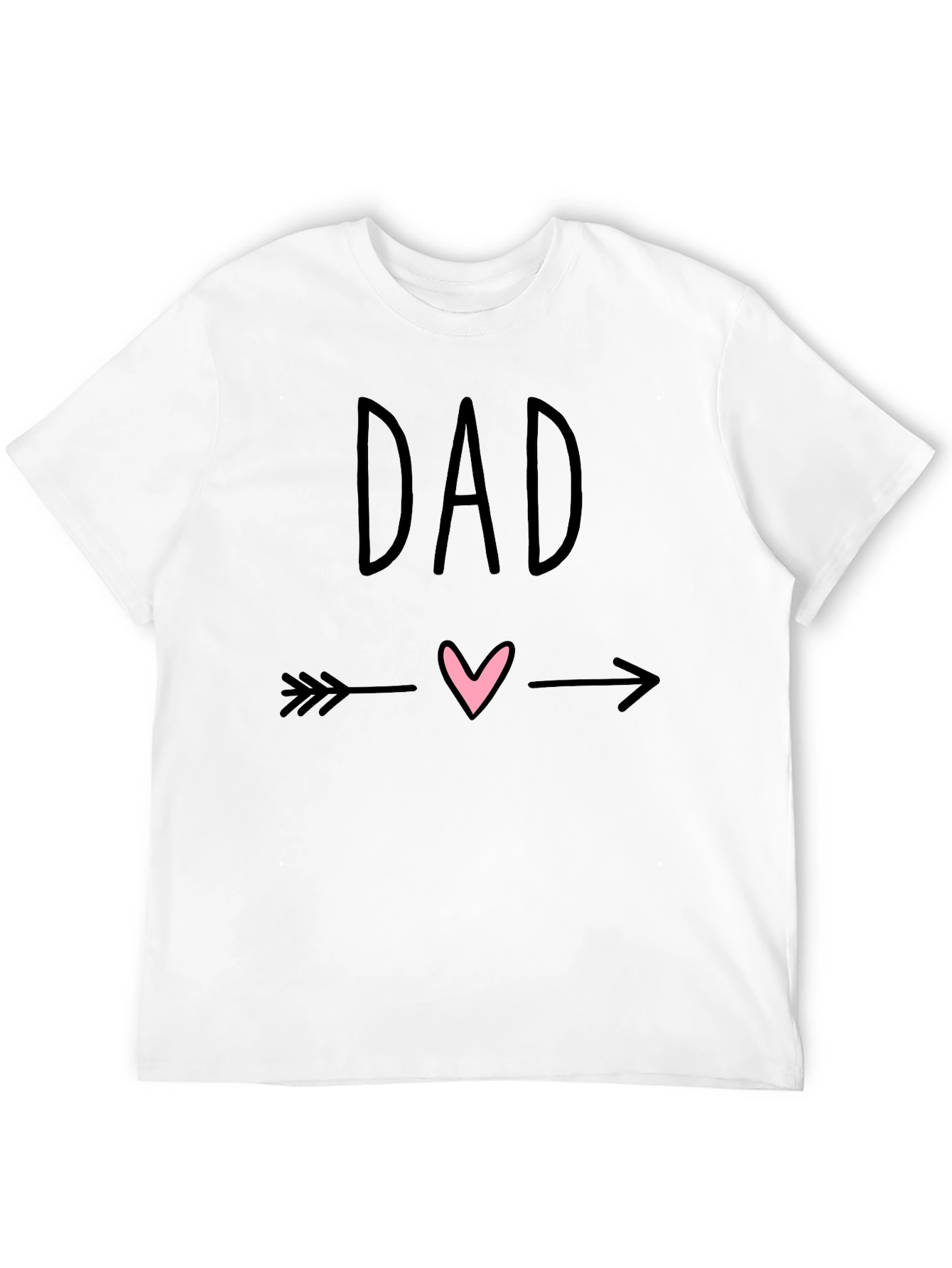Dad Arrow Heart Graphic T-Shirt