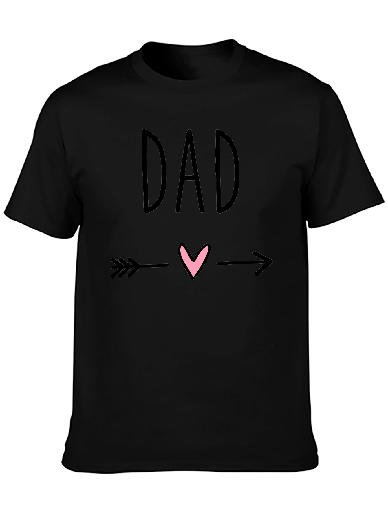 Dad Arrow Heart Graphic T-Shirt