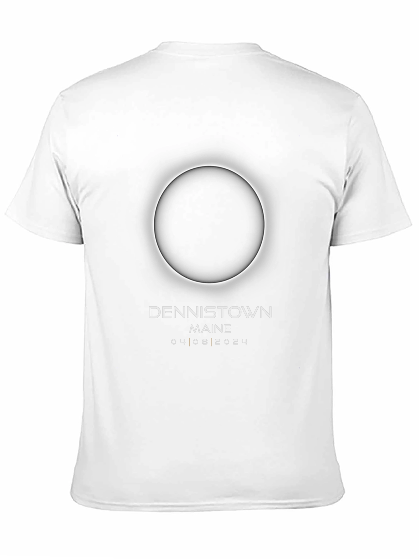 Dennistown Maine Eclipse 2024 Black T-Shirt