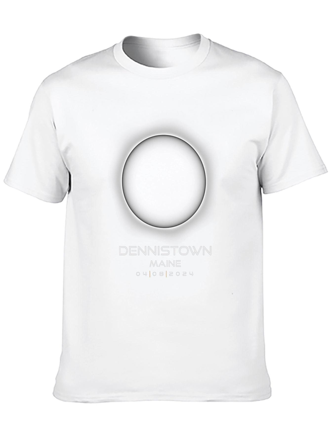 Dennistown Maine Eclipse 2024 Black T-Shirt
