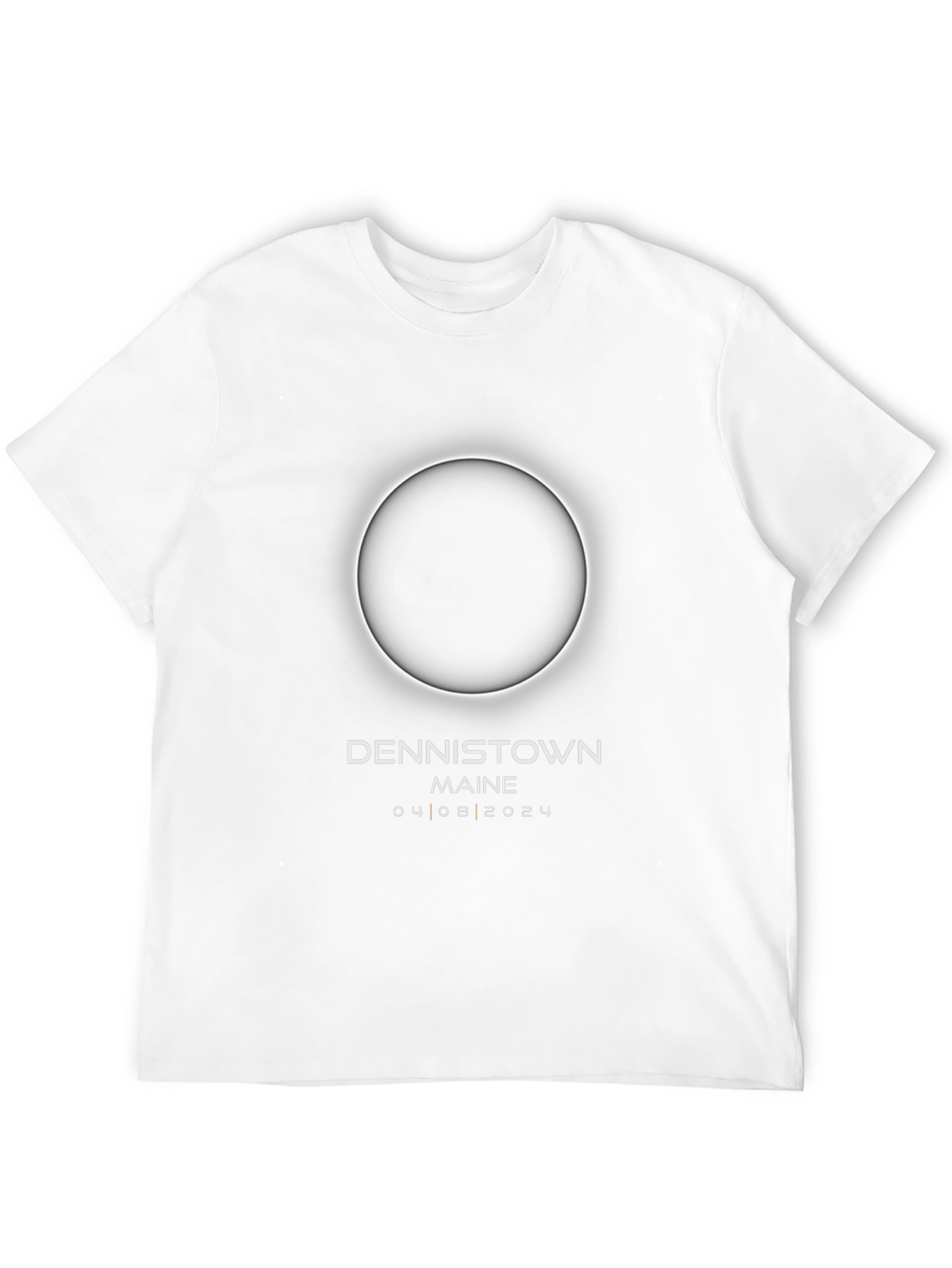 Dennistown Maine Eclipse 2024 Black T-Shirt