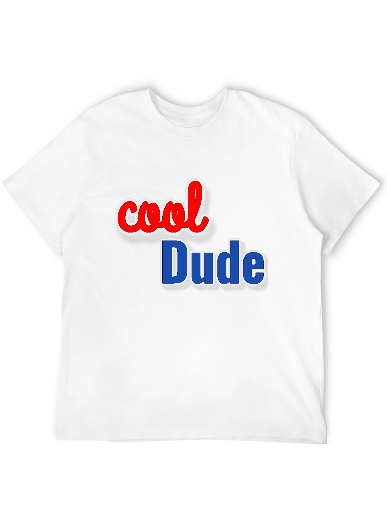 Cool Dude Graphic Tee - Black Cotton Blend