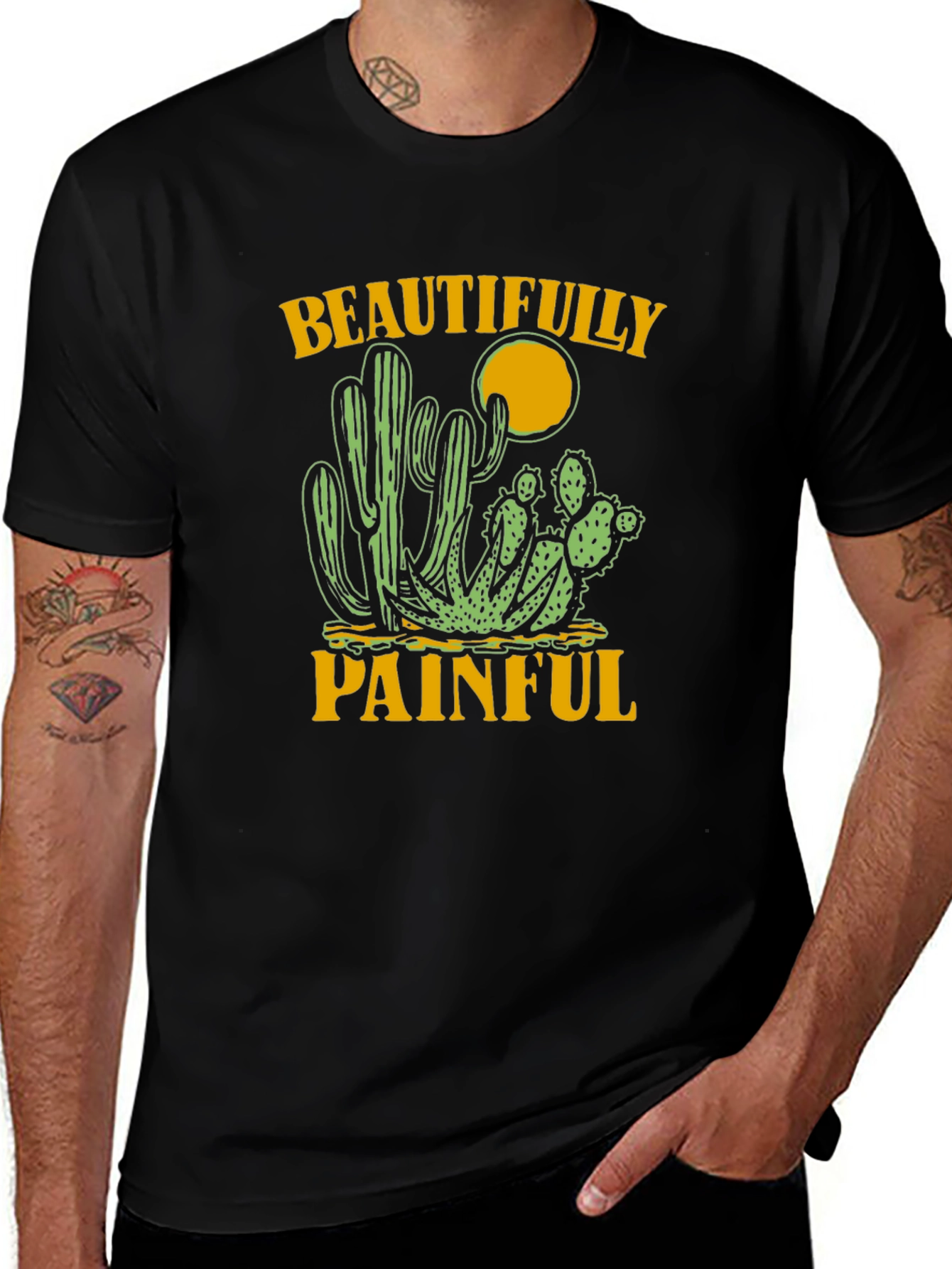 Beautifully Painful Cactus Graphic Tee