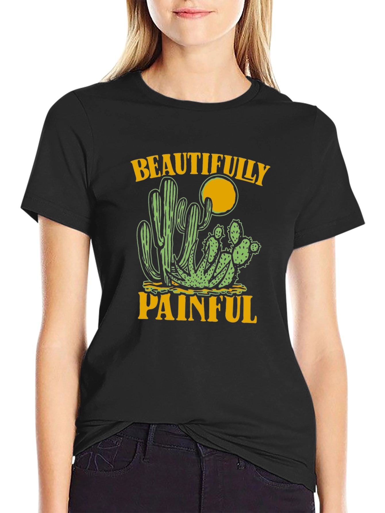 Beautifully Painful Cactus Graphic Tee