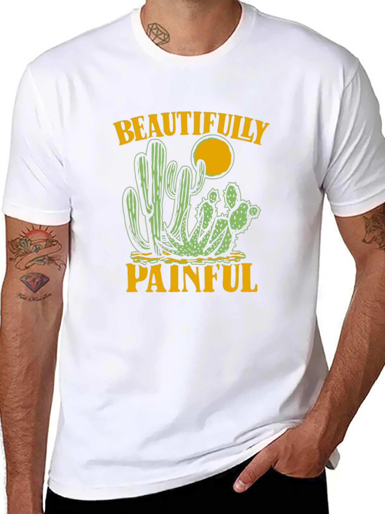 Beautifully Painful Cactus Graphic Tee