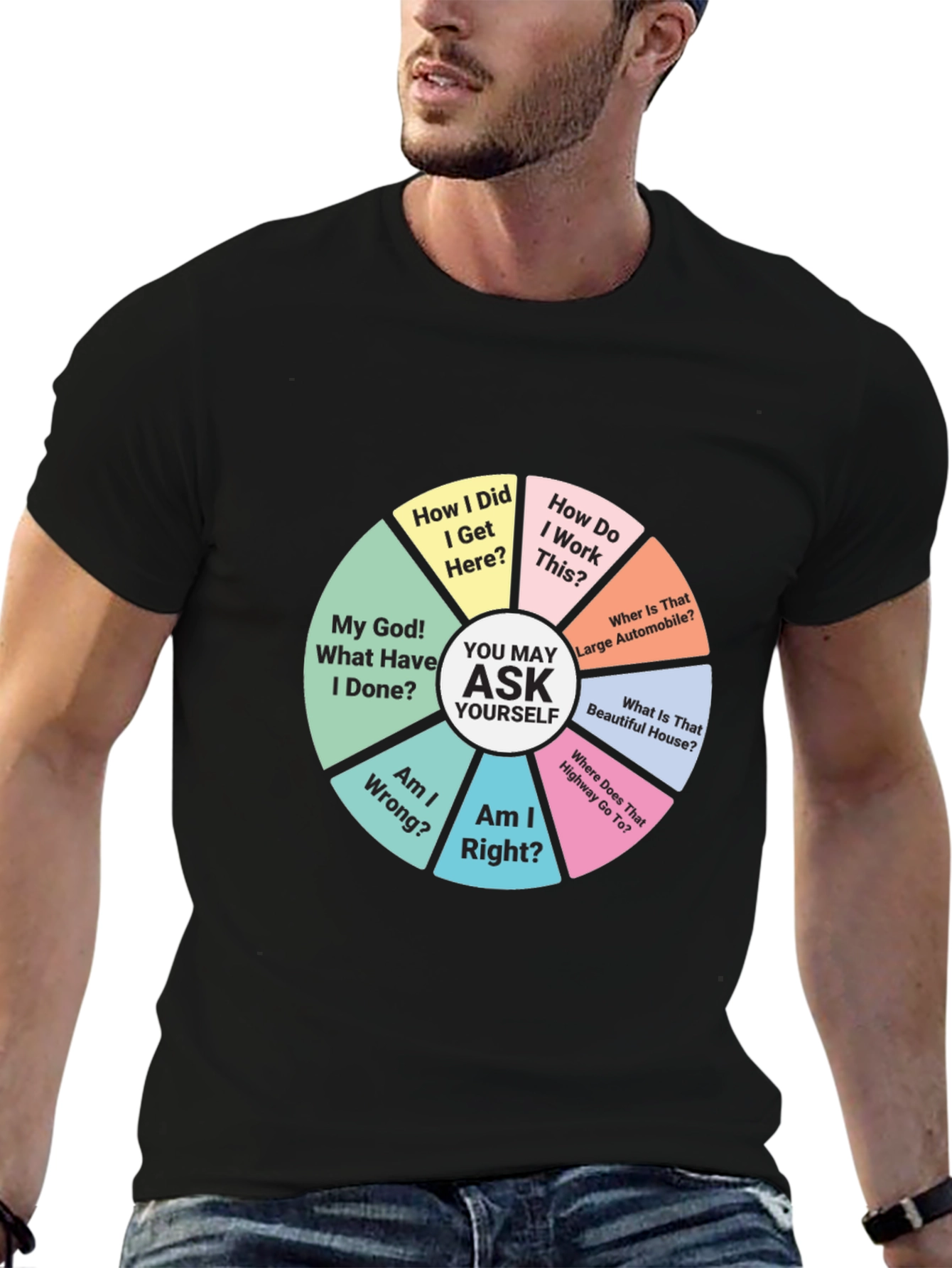 Philosophical Question Pie Chart T-Shirt