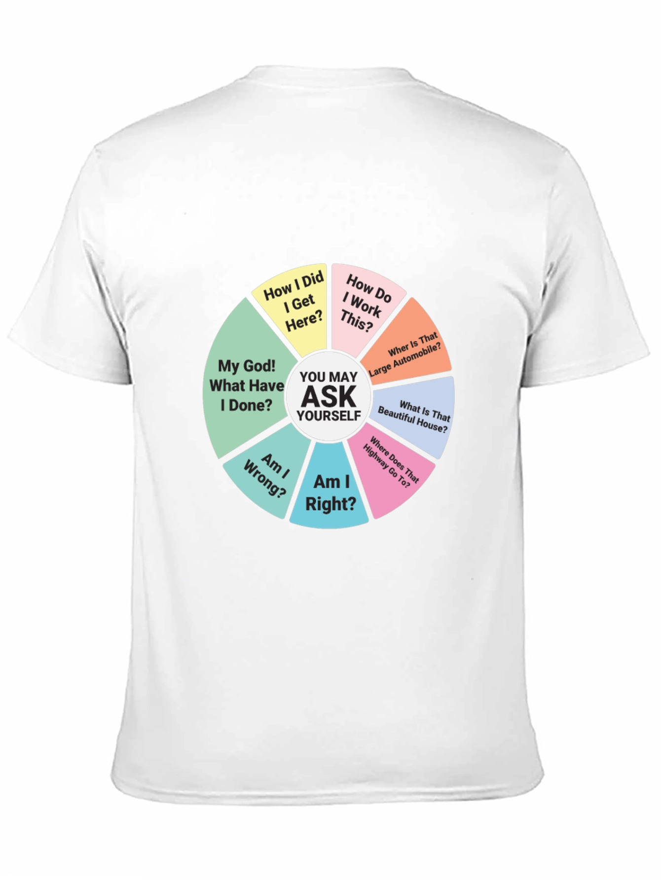 Philosophical Question Pie Chart T-Shirt
