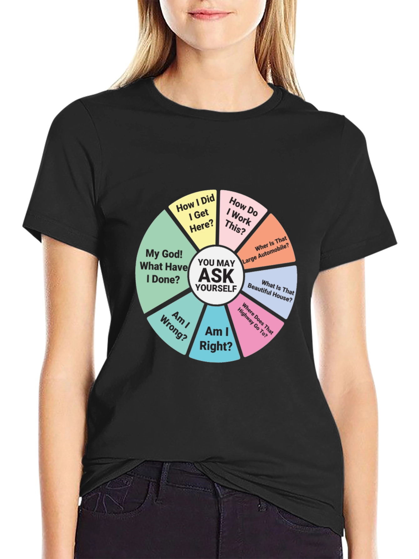 Philosophical Question Pie Chart T-Shirt