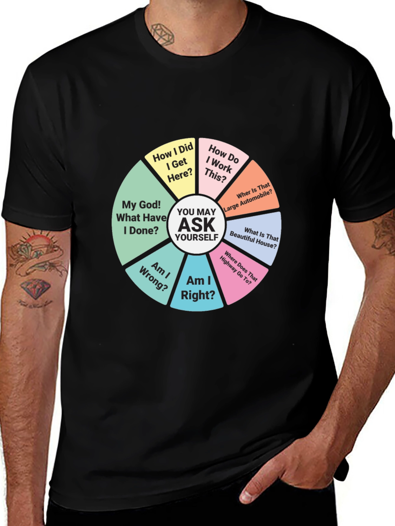 Philosophical Question Pie Chart T-Shirt