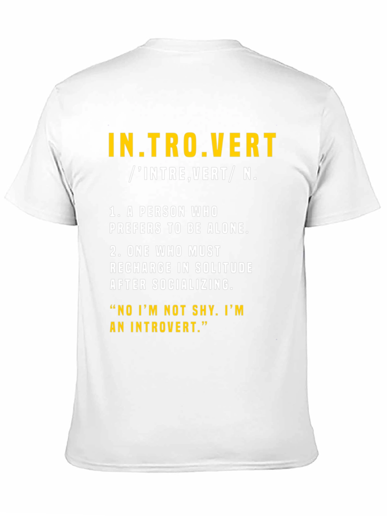 Introvert Definition Graphic T-Shirt
